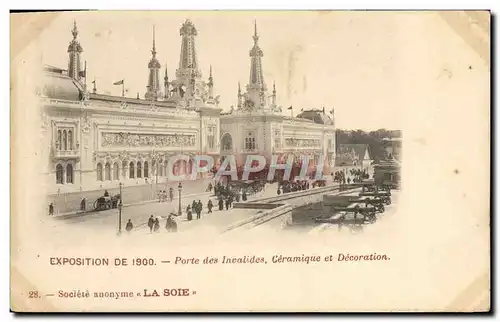 Ansichtskarte AK Paris Exposition de 1900 Porte des Invalides Ceramique et decoration