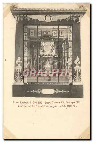 Ansichtskarte AK Paris Exposition De 1900 Vitrine de la societe anonyme La Soie