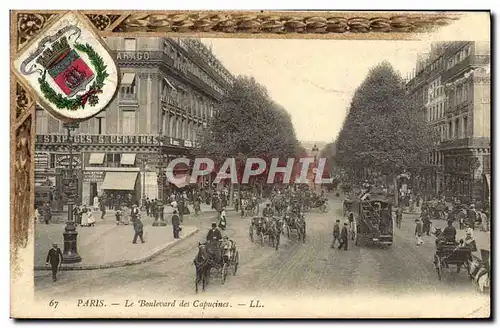 Cartes postales Paris Le Boulevard des Capucines