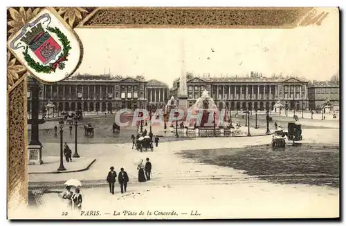 Cartes postales Paris La Place de la Concorde