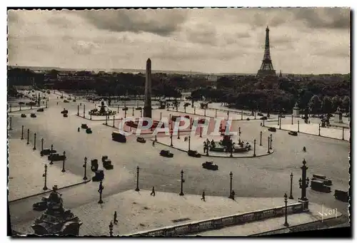 Cartes postales Paris Et Ses Merveilles la Concorde Tour Eiffel