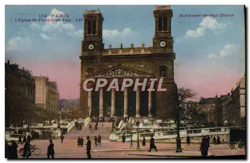 Cartes postales Paris L&#39Eglise St Vincent de Paul