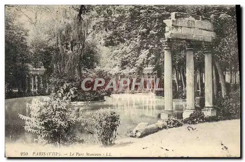 Cartes postales Paris Le Parc Monceau