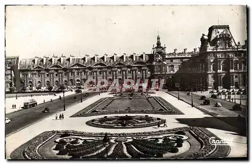 Moderne Karte Paris Le Louvre et les Jardins