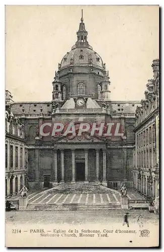 Cartes postales Paris Eglise de la Sorbonne Cour d&#39honneur