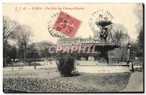 Cartes postales Paris Un Coin des Champs Elysees