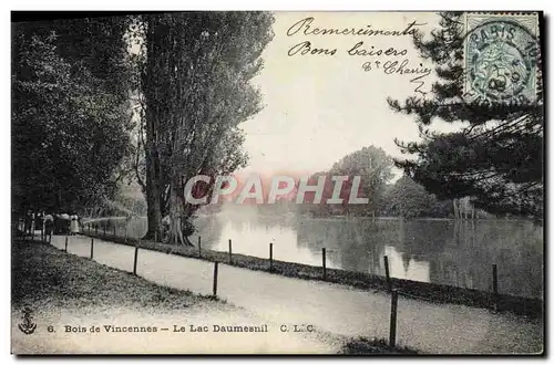 Cartes postales Paris Bois de Vincennes La Lac Daumesnil