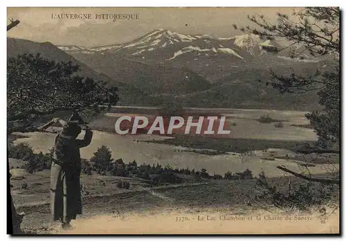 Ansichtskarte AK Le lac Chambon et la chaine du Sancy