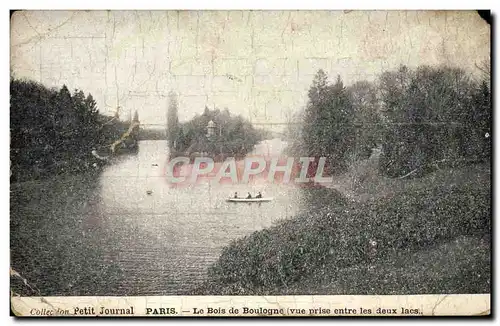 Cartes postales Paris Le Bouis De Boulogne Vue prise entre les deux lacs