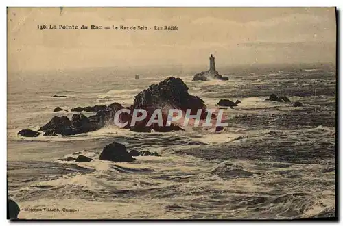 Ansichtskarte AK La Pointe du Raz Le Raz De Sein Les recifs