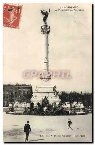 Cartes postales Bordeaux Le Monument des Girondins