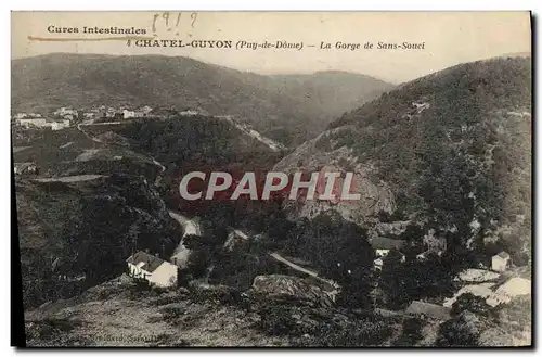 Cartes postales Chatel Guyon La gorge de Sans Souci