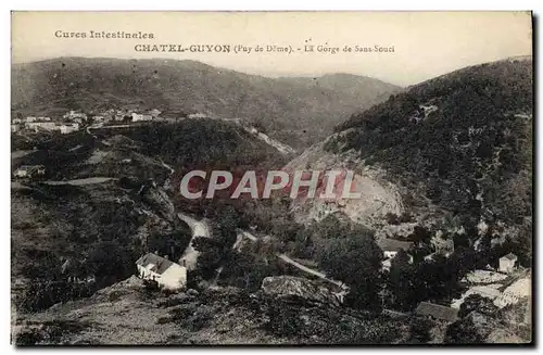 Cartes postales Chatel Guyon la gorge de Sans Souci