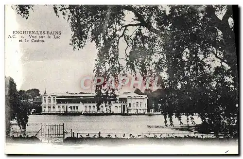 Cartes postales Enghien Les Bains Vue Sur le Lac et le casino