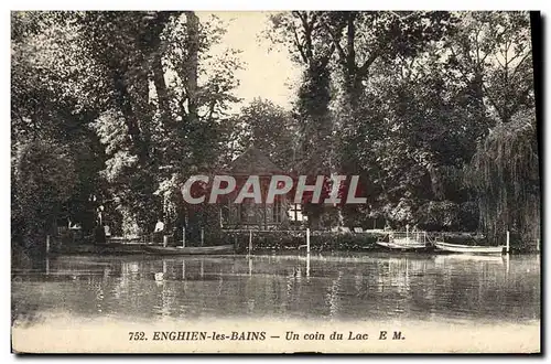 Ansichtskarte AK Enghien les Bains Un Coin du Lac