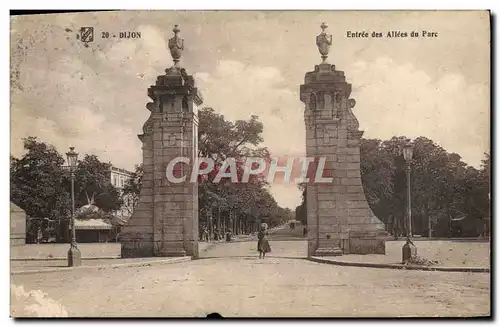 Ansichtskarte AK Dijon Entree des Allees du Parc