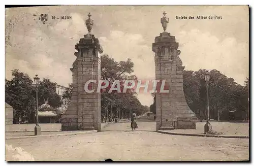 Cartes postales Dijon Entree des Allees du Parc