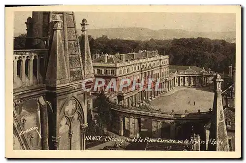 Cartes postales Nancy Hemicycle de la place Carriere vu de l&#39eglise St Epvre