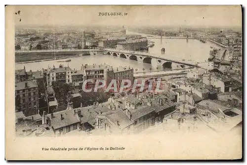 Cartes postales Toulouse Vue generale prise de l&#39eglise de la Dalbade