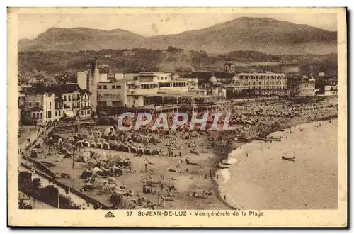 Cartes postales St Jean De Luz Vue Generale de la Plage