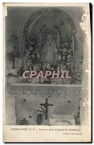 Ansichtskarte AK Loublande Interieur de la Chapelle des Rinfilliers