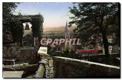 Cartes postales moderne Lourdes vue prise du chateau Fort