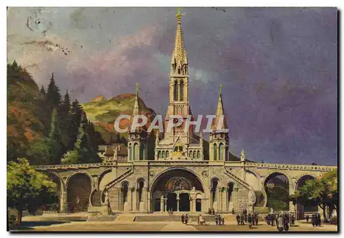 Cartes postales Lourdes La Basilique