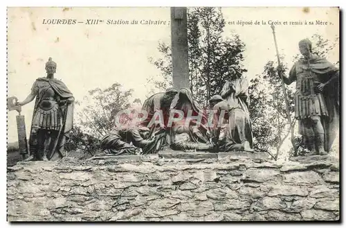 Cartes postales Lourdes 13eme Station du Calvaire