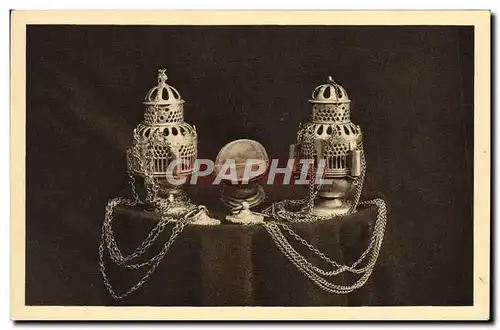 Ansichtskarte AK Sanctuaire de Notre Dame de Behuard Encensoirs de bronze cisele