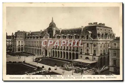 Cartes postales Rennes Palais du Commerce