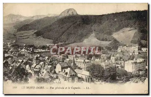 Ansichtskarte AK Le Mont Dore Vue generale et le Capucin
