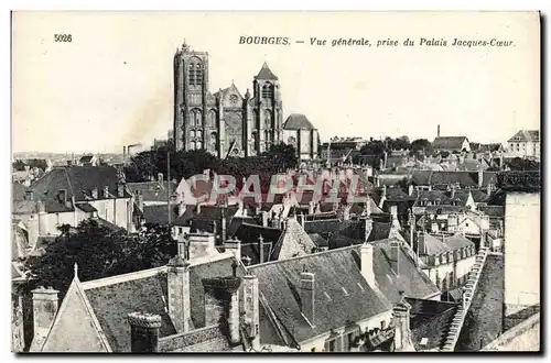 Ansichtskarte AK Bourges Vue generale prise du Palais Jacques Coeur