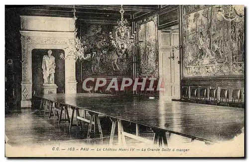 Ansichtskarte AK Pau Le Chateau Henri IV La Grande Salle a manger