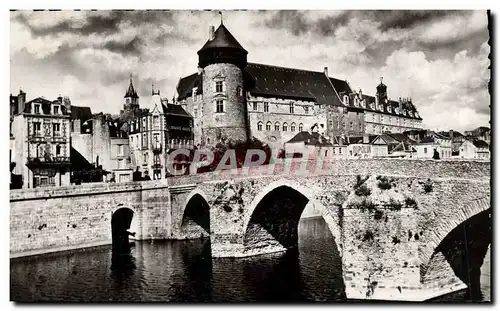 Moderne Karte Laval Le Vieux Pont et le Chateau