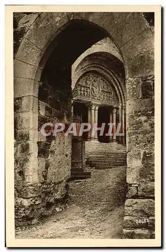 Cartes postales Carennac Porte fortifiee et Entree de l&#39Eglise