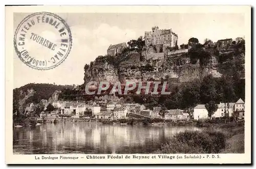 Cartes postales Chateau Feodal de Beynac et Village