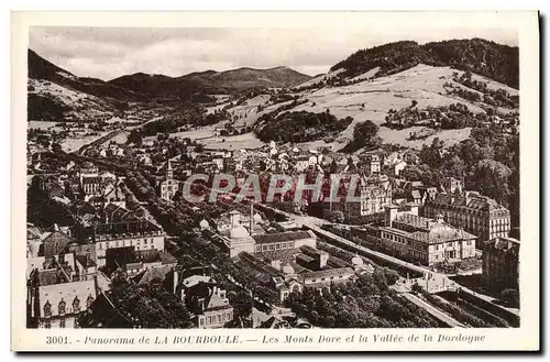 Ansichtskarte AK Panorama de La Bourboule Les Monts Dore et la Vallee de la Dordogne