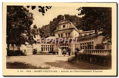 Cartes postales Saint Nectaire Entree de l&#39Etablissement Thermal