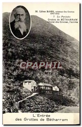 Cartes postales L'Entree des Grottes de Betharram Leon ross Chalet des grottes