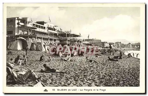 Ansichtskarte AK St Jean de Luz La Pergola et la Plage