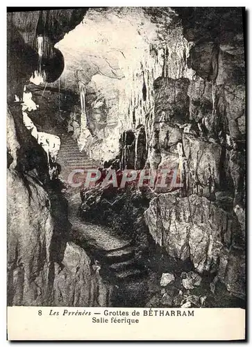 Cartes postales Les Pyrenees Grottes De Betharam Salle Feerique