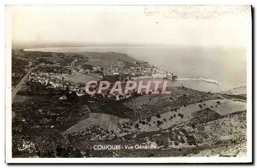 Moderne Karte Collioure Vue Generale