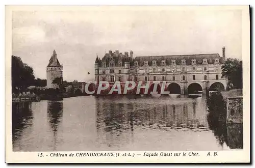 Ansichtskarte AK Chateau De Chenonceaux Facade Ouest Sur Le Cher