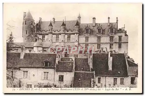 Cartes postales Loches Le Chateau Renaissance dit Logis du roi