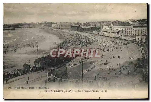 Cartes postales Biarritz La Grande Plage