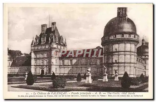 Ansichtskarte AK Le Chateau De Valencay Facade principale