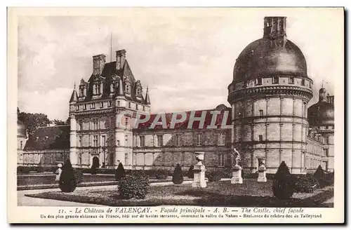 Cartes postales Le Chateau De Valencay Facade principale