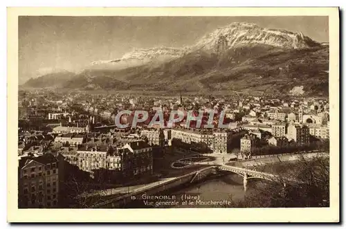 Cartes postales Grenoble Vue Generale Et Le Moucherotte