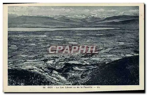 Cartes postales Gex Le Lac Leman Vu De La Faucille