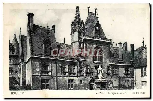 Cartes postales Bourges Le Palais Jacques Coeur La Facade